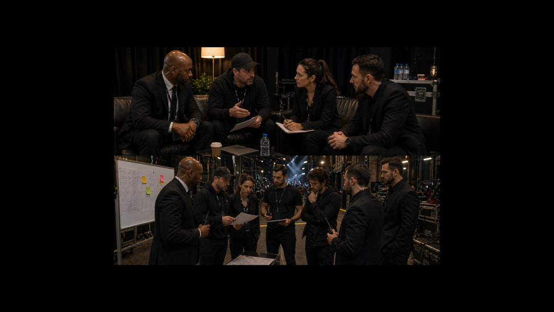 Coordination with Tour Management and Production Teams